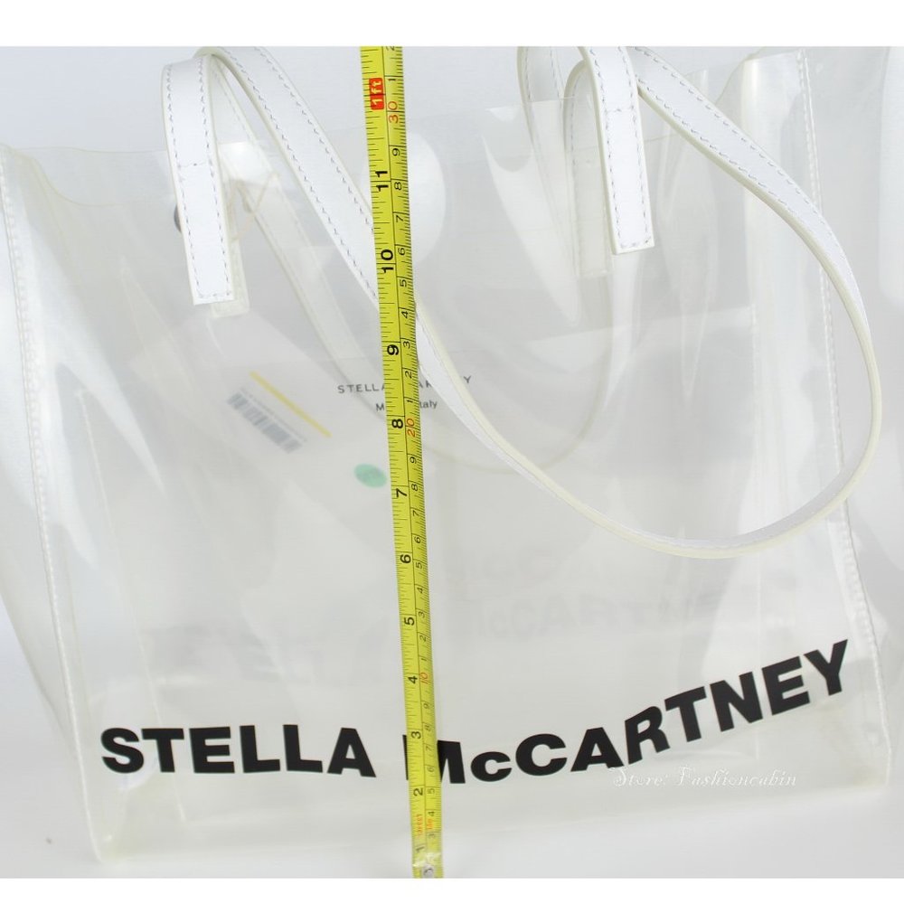 NEW STELLA MCCARTNEY Authentic Clear Logo Tote - Picture 14 of 15